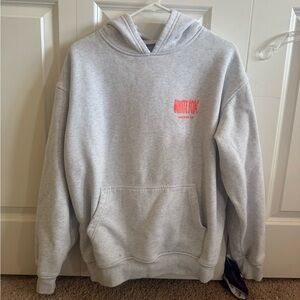 Grey white fox hoodie size small